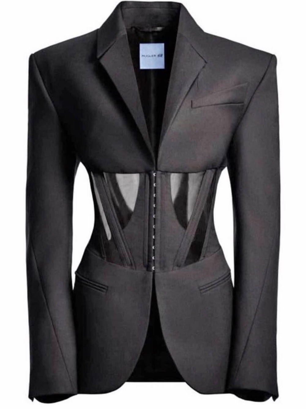 MUGLER x H&M Corset-Style  RARE Wool Jacket BNWT Limited - Size Small